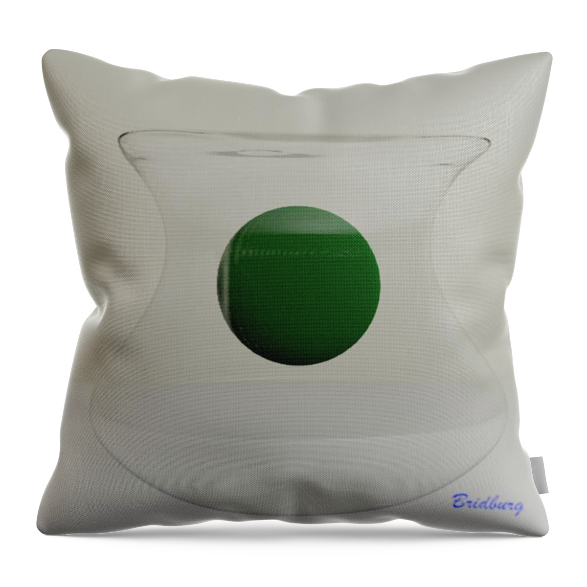  Throw Pillow featuring the digital art 201 Spittoon by David Bridburg