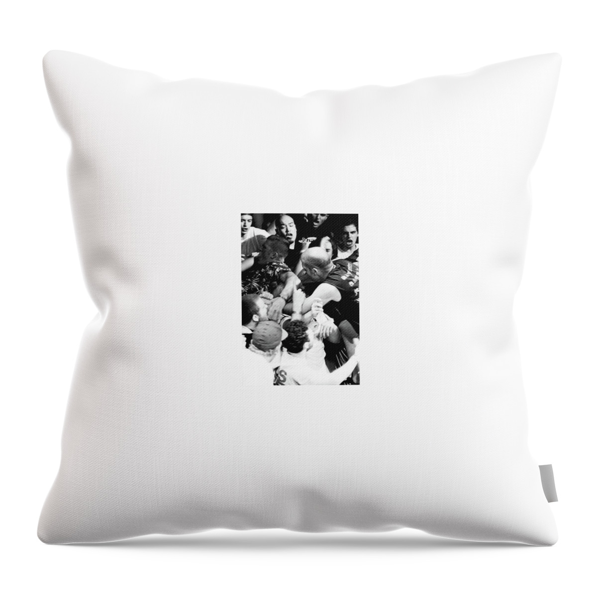 This Is Hardcore Throw Pillow featuring the photograph Punk rock chaos by Eldon McGraw