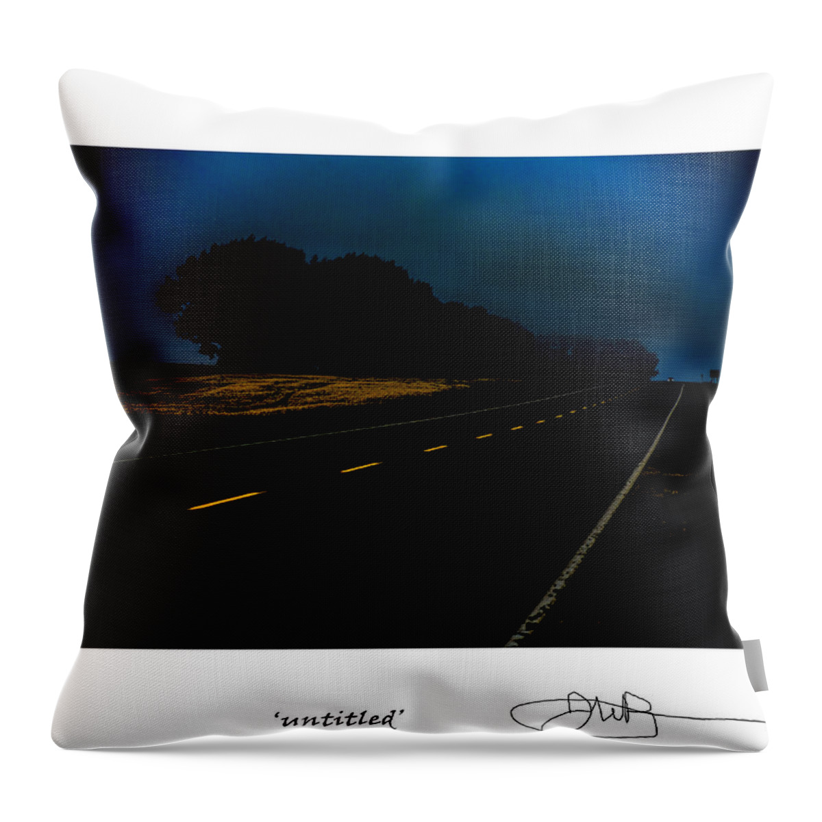 Signed Limited Edition Of 10 Throw Pillow featuring the digital art 22 by Jerald Blackstock