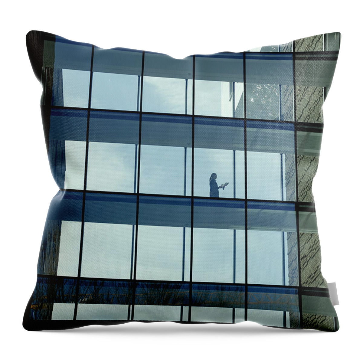 Architecture Throw Pillow featuring the photograph Berlin #24 by Eleni Kouri