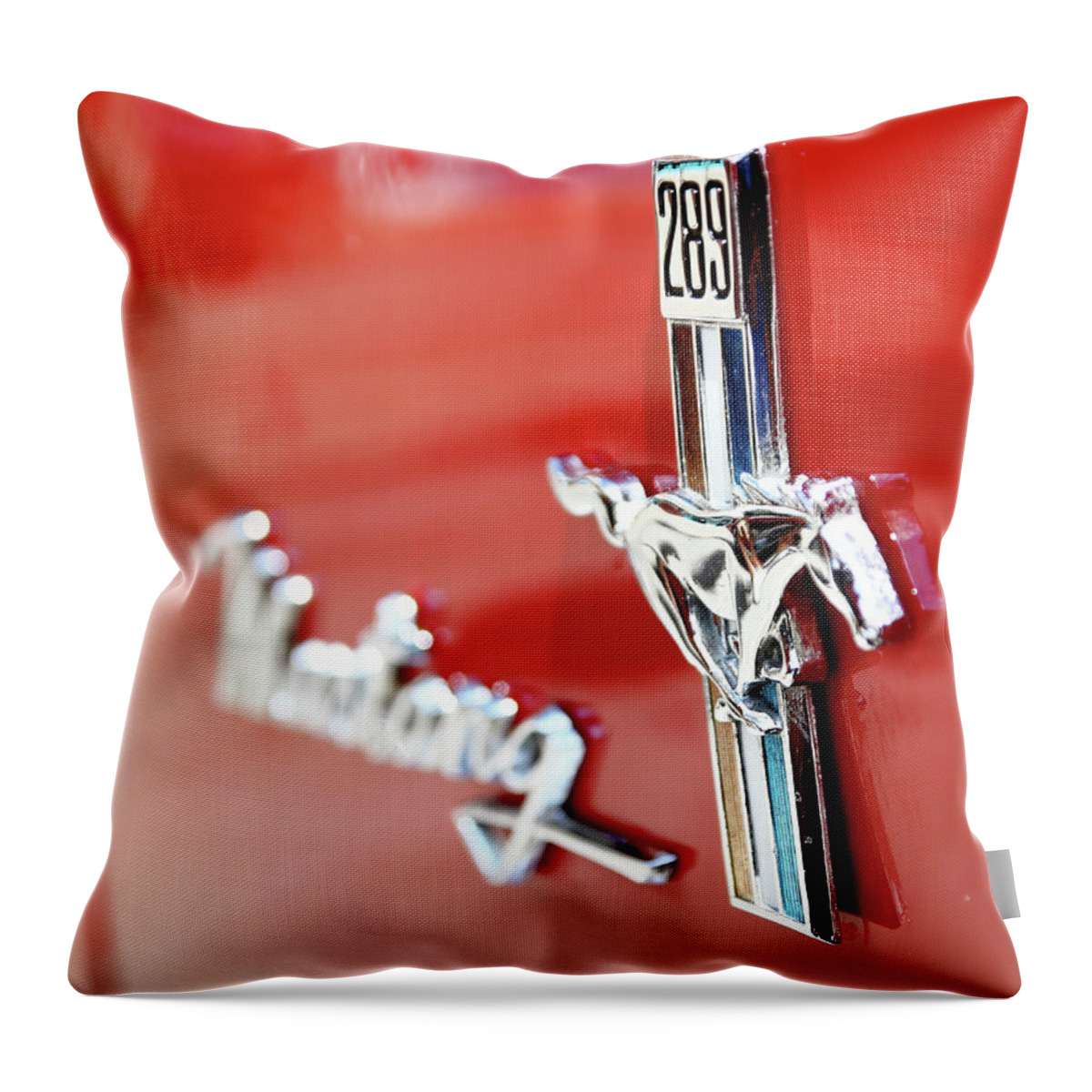 Mustang Throw Pillow featuring the photograph 289 by Lens Art Photography By Larry Trager