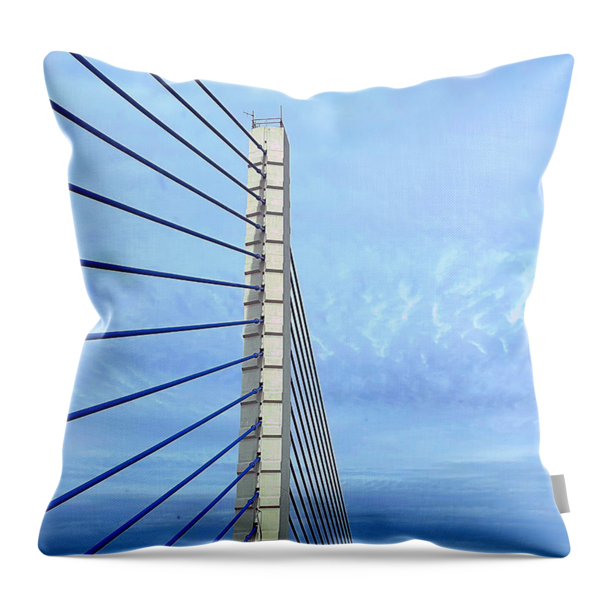 Bridge Throw Pillow featuring the photograph 295 North by Lee Darnell