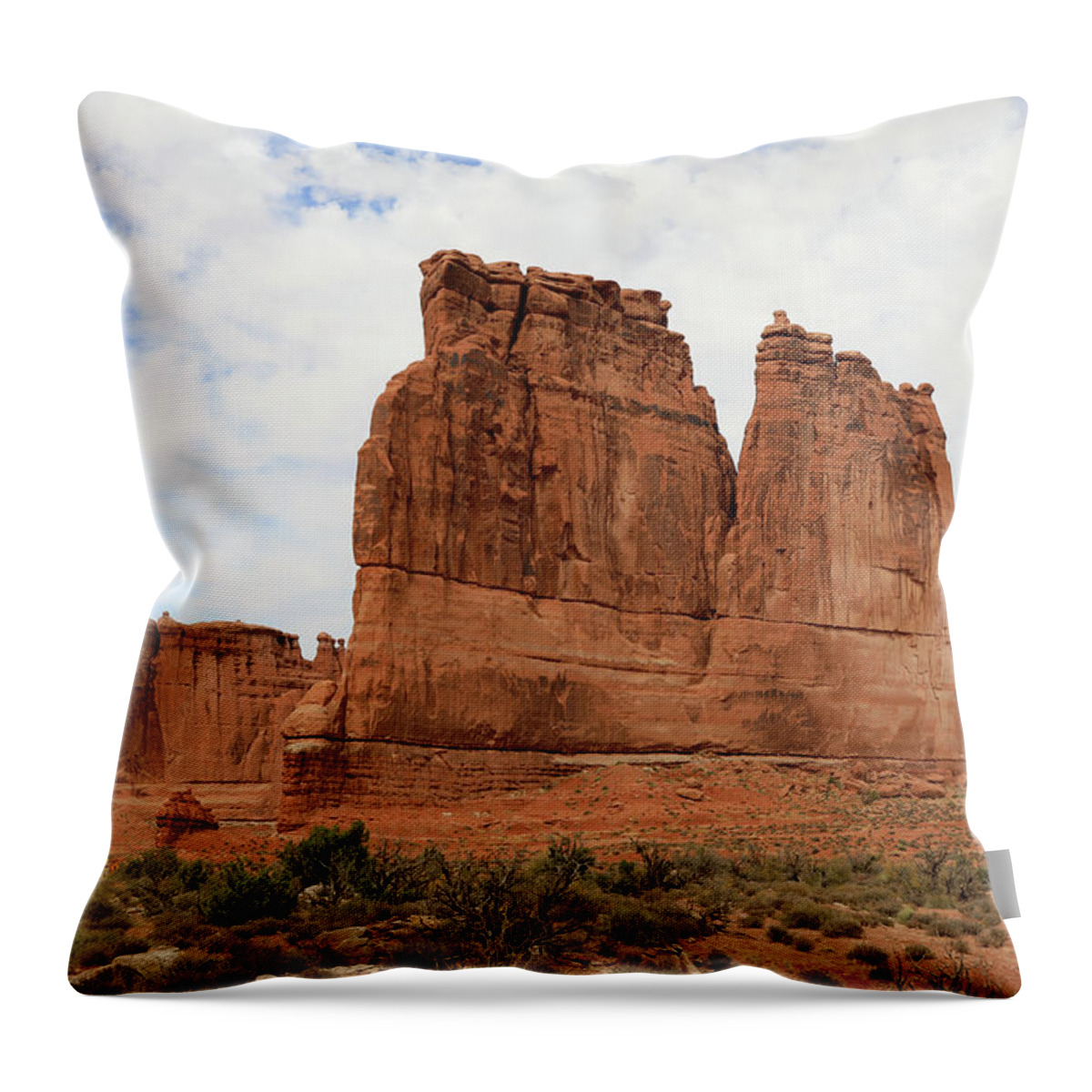 Arches National Park Throw Pillow featuring the photograph Arches National Park #5 by Richard Krebs