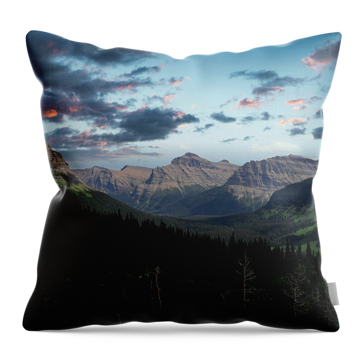Glacier Throw Pillow featuring the photograph Glacier National Park #3 by Brian Venghous