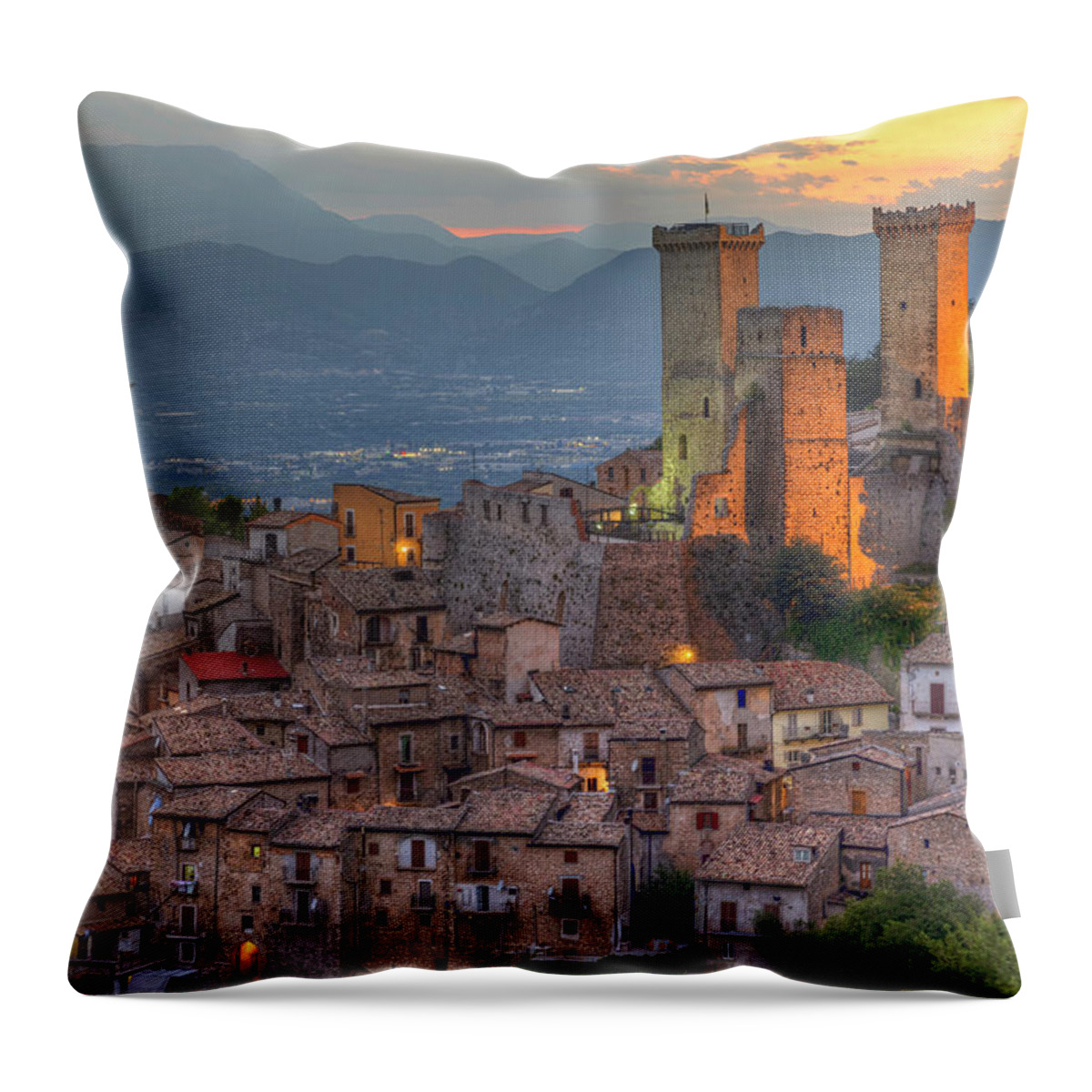 Pacentro Throw Pillow featuring the photograph Pacentro - Abruzzo - Italy #3 by Joana Kruse