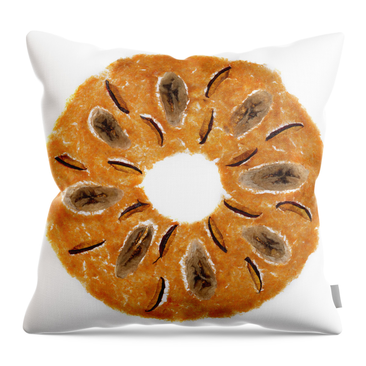 Fruit Throw Pillow featuring the photograph Round sweet fruit candy #3 by Valentin Ivantsov