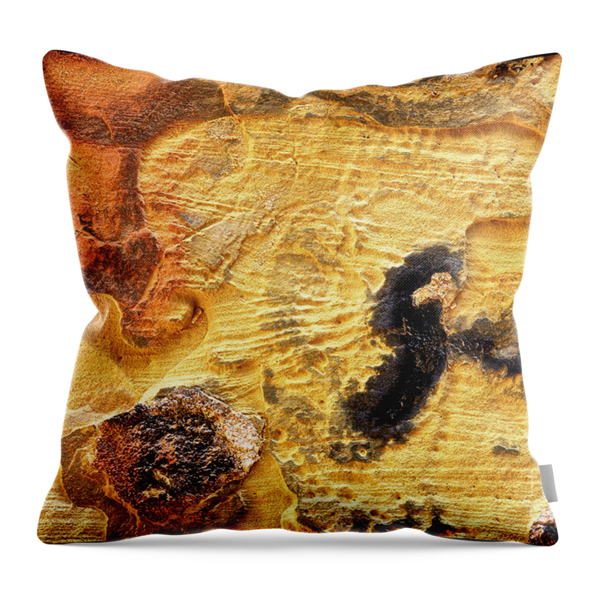 Abstract Throw Pillow featuring the photograph Untitled #3 by David Little-Smith