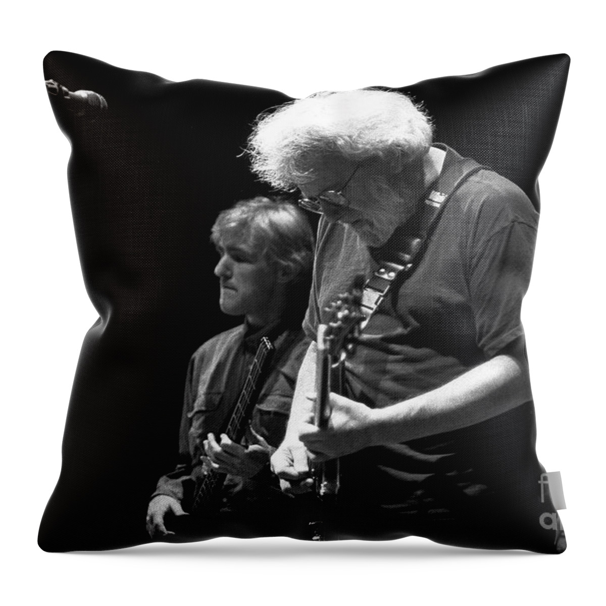Singer Throw Pillow featuring the photograph Jerry Garcia #4 by Concert Photos