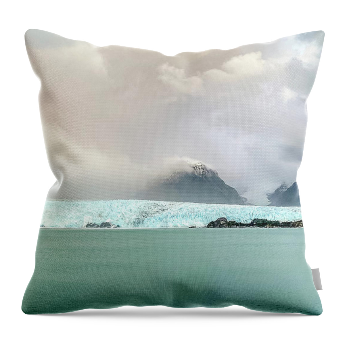 Amalia Glacier Throw Pillow featuring the photograph Amalia Glacier, Chile #42 by Paul James Bannerman