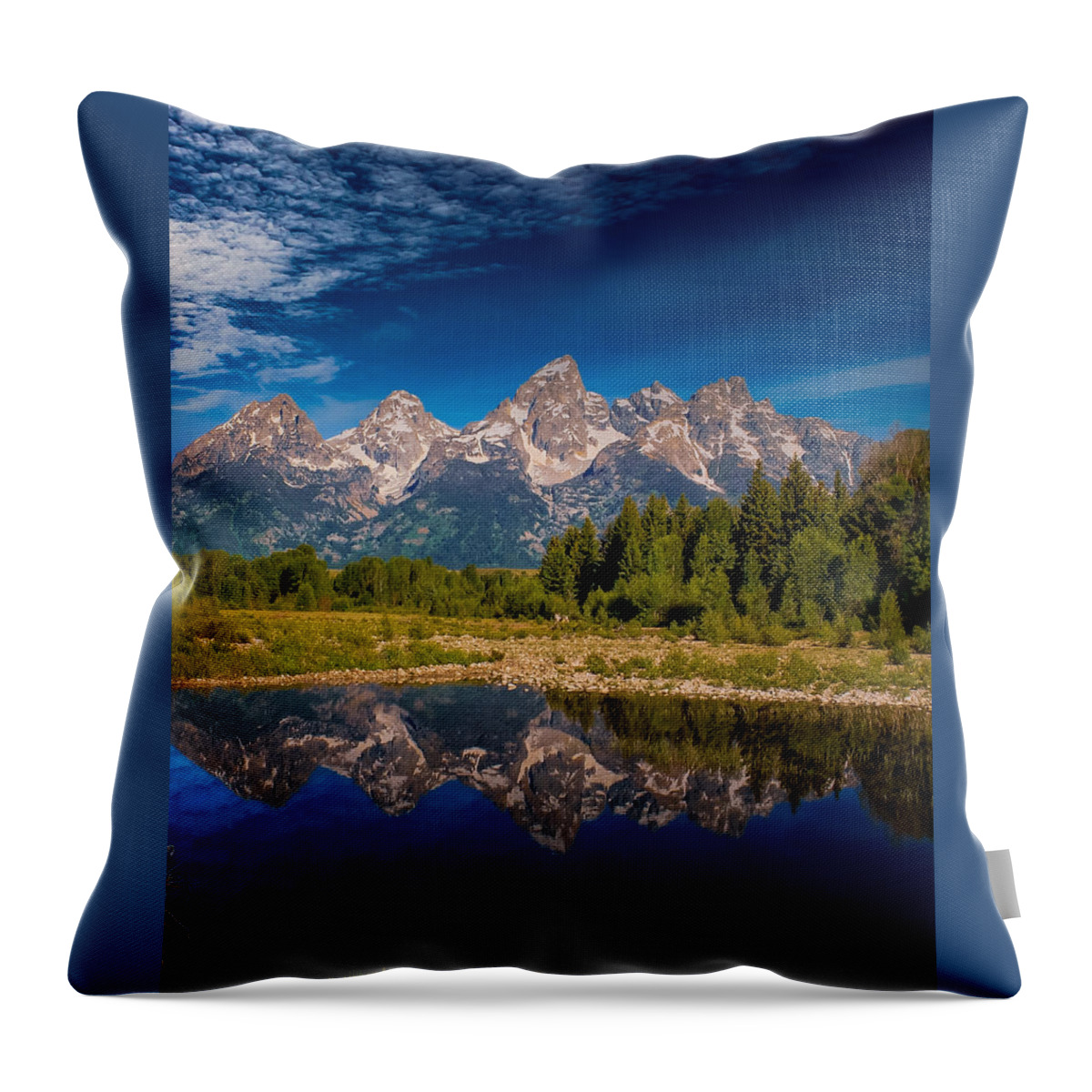 Grand Throw Pillow featuring the photograph Grand Teton National Park #42 by Brian Venghous
