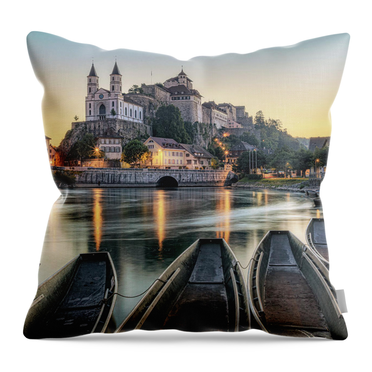 Aarburg Throw Pillow featuring the photograph Aarburg - Switzerland #5 by Joana Kruse