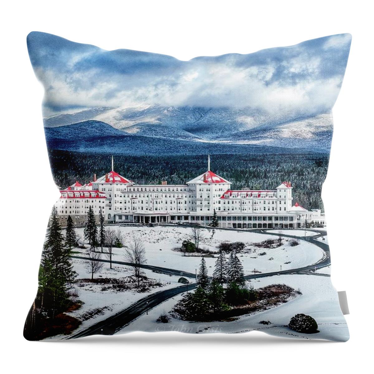  Throw Pillow featuring the photograph Bretton Woods #5 by John Gisis