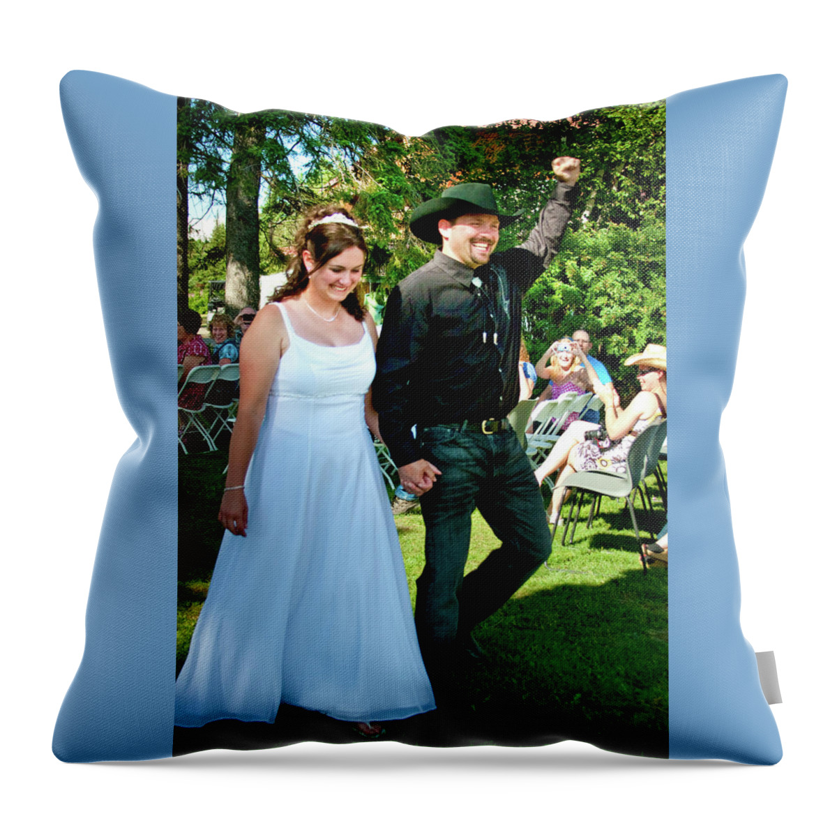 Eric And Mel Wedding Throw Pillow featuring the photograph Eric and Mel Wedding #5 by Daniel Martin