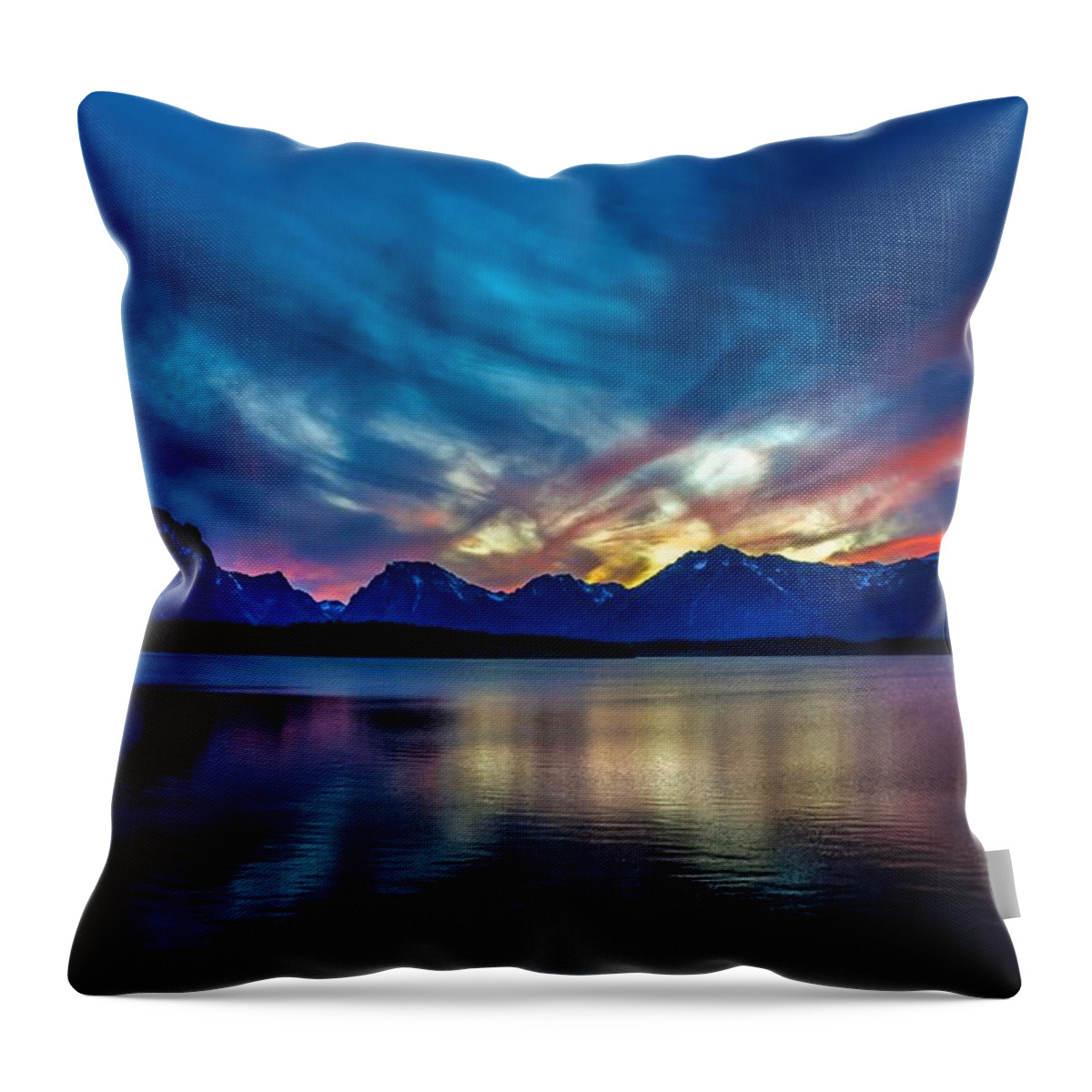 Grand Teton Throw Pillow featuring the photograph Grand Teton National Park #5 by Brian Venghous