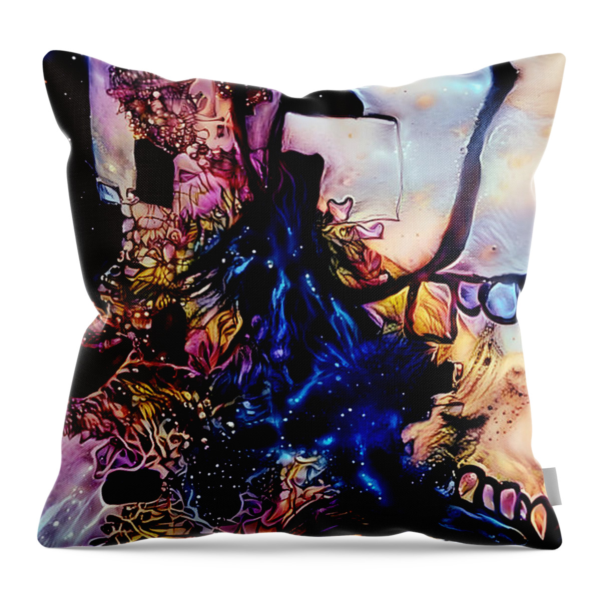 Contemporary Art Throw Pillow featuring the digital art 1 by Jeremiah Ray