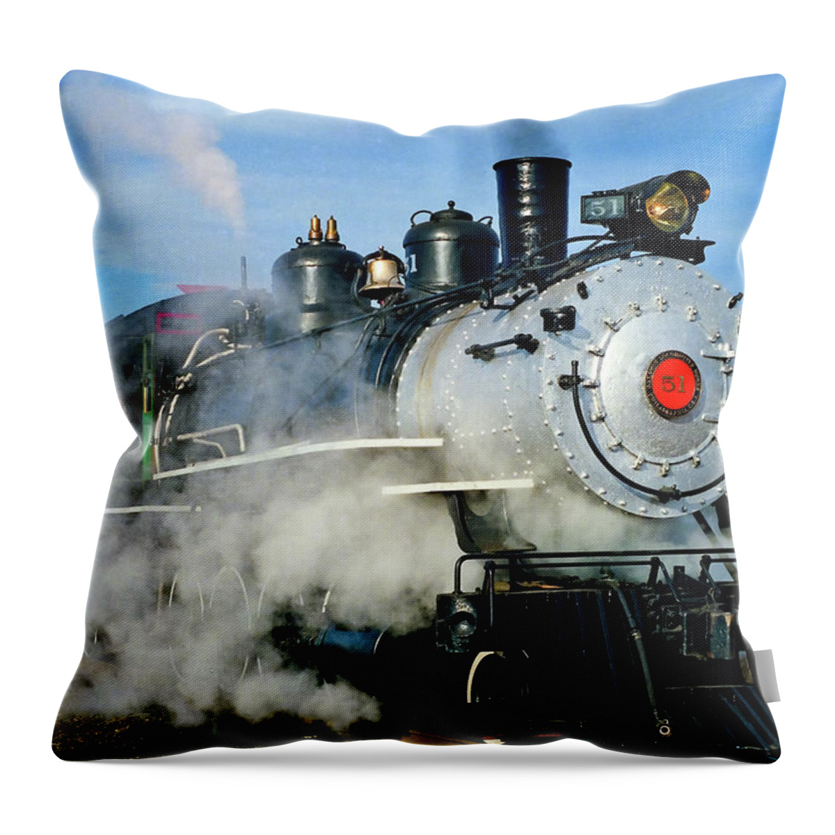 Fineartamerica Throw Pillow featuring the photograph #51 Departing Enumclaw #51 by Larey McDaniel