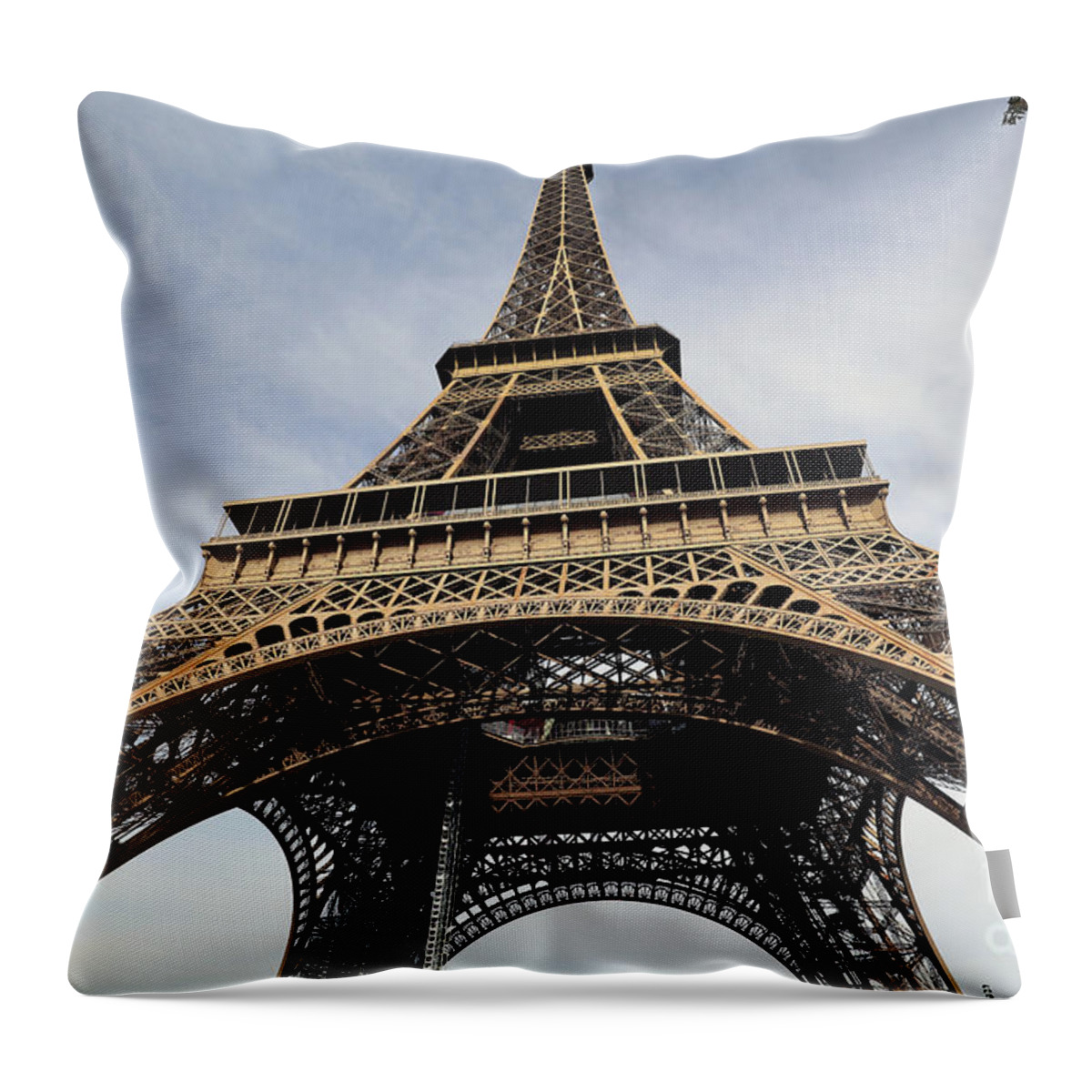 Eiffel Tower Throw Pillow featuring the photograph Eiffel Tower, Paris, France #6 by Steven Spak