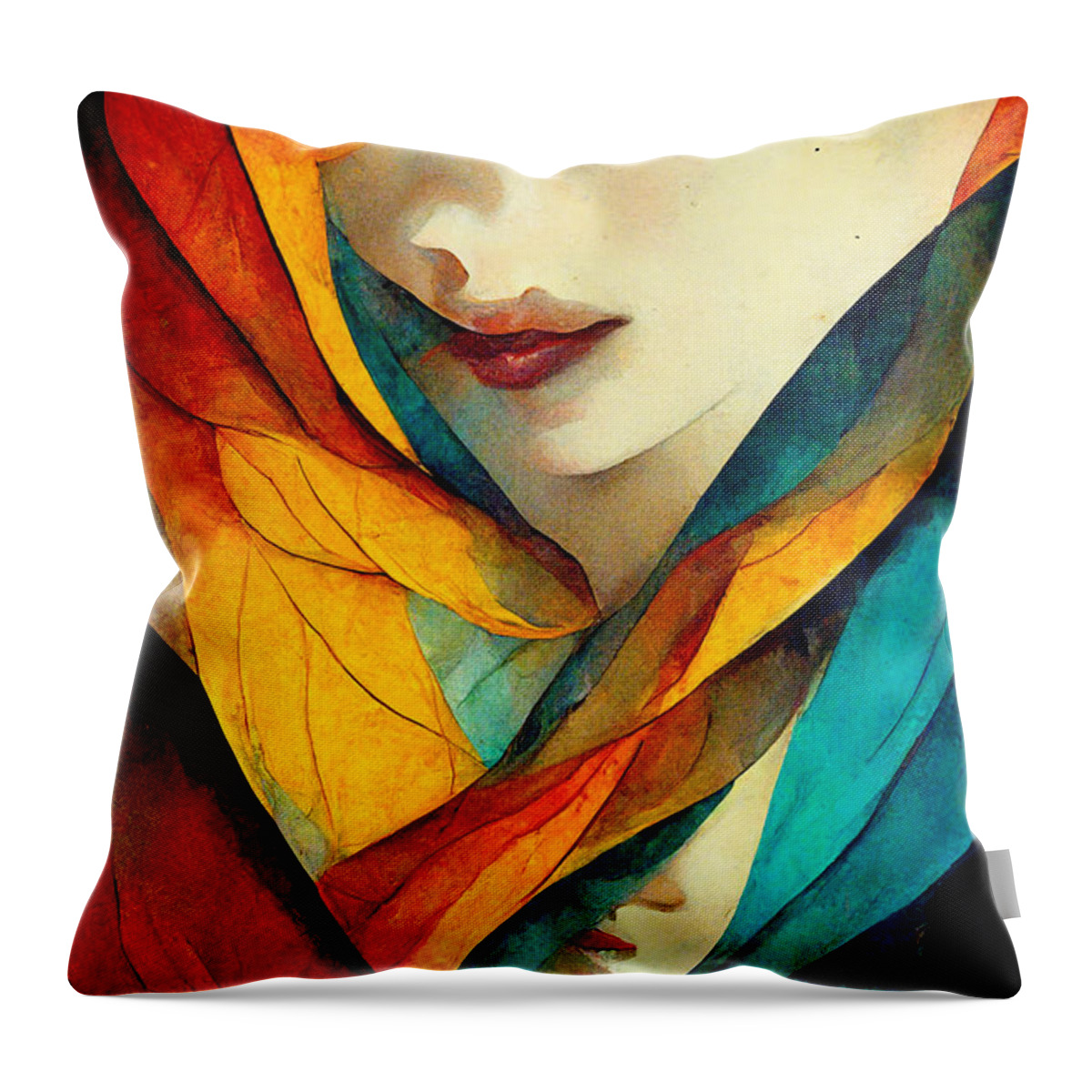 Happiness Throw Pillow featuring the digital art Happiness #6 by Sabantha