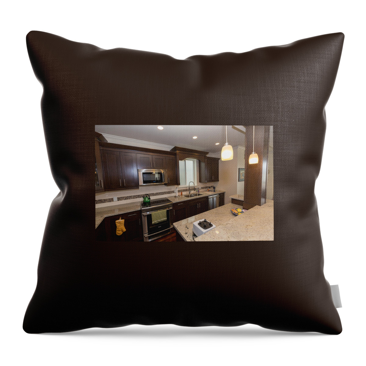 Kitchen Throw Pillow featuring the photograph Real Estate / Maple Ridge #6 by Jim Whitley