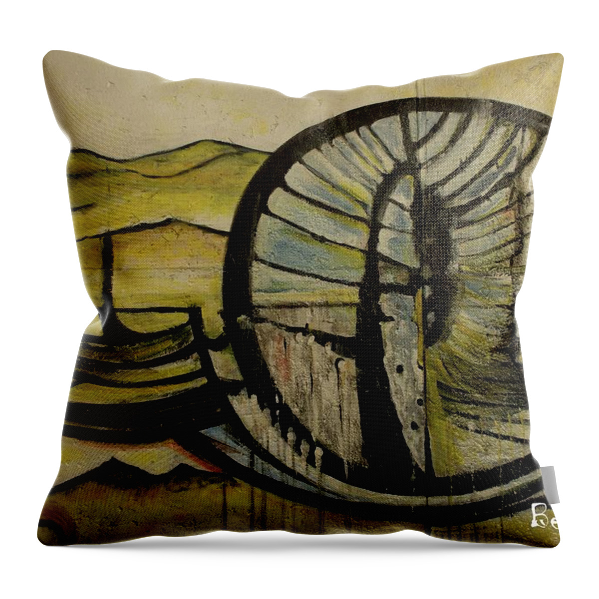 Germany Throw Pillow featuring the photograph Berlin Wall #62 by Robert Grac