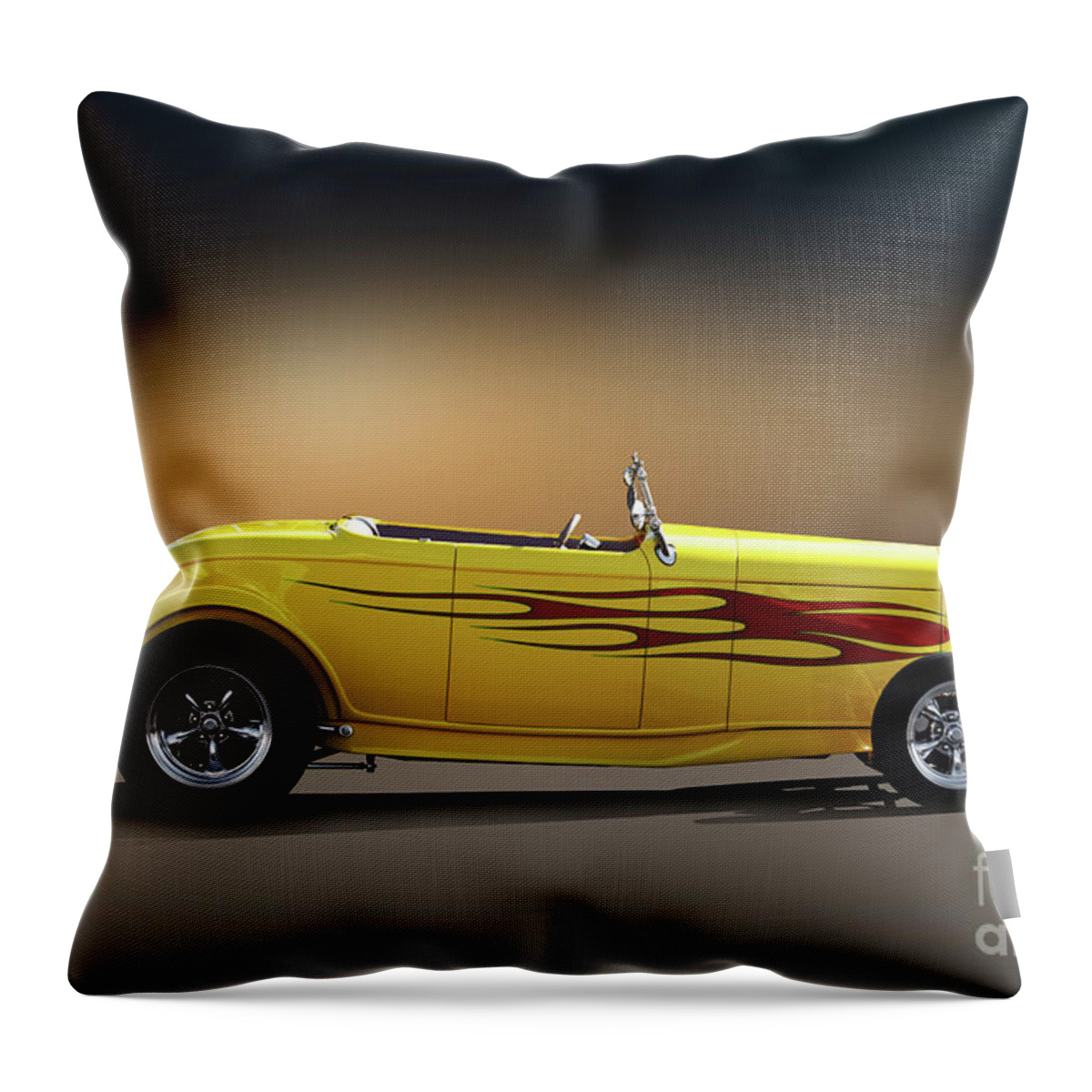 1932 Ford Hiboy Roadster Throw Pillow featuring the photograph 1932 Ford HiBoy Roadster #66 by Dave Koontz