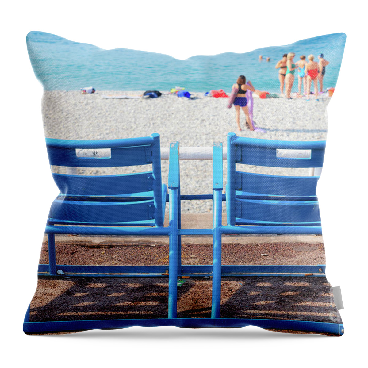 Nice Throw Pillow featuring the photograph cote dAzur, France #7 by Anastasy Yarmolovich