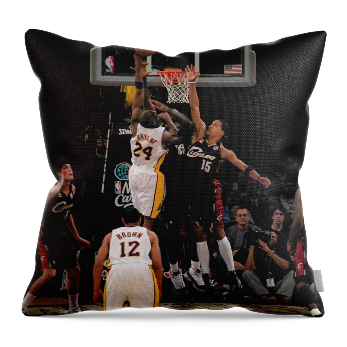 Kobe Throw Pillow featuring the photograph Kobe #7 by Marc Bittan
