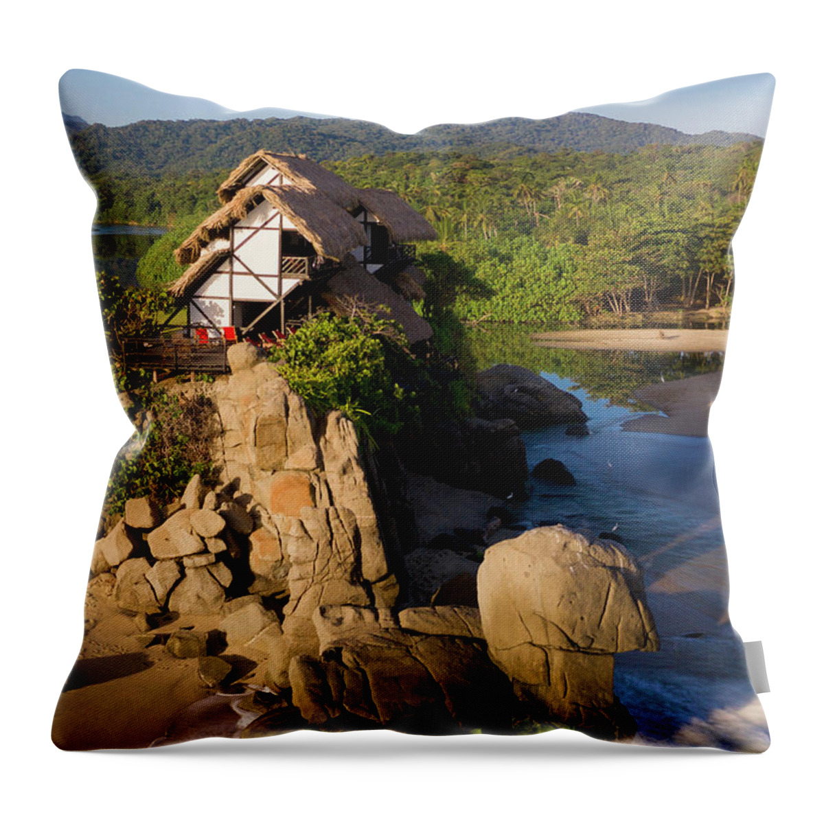Los Naranjos Throw Pillow featuring the photograph Los Naranjos Magdalena Colombia #7 by Tristan Quevilly