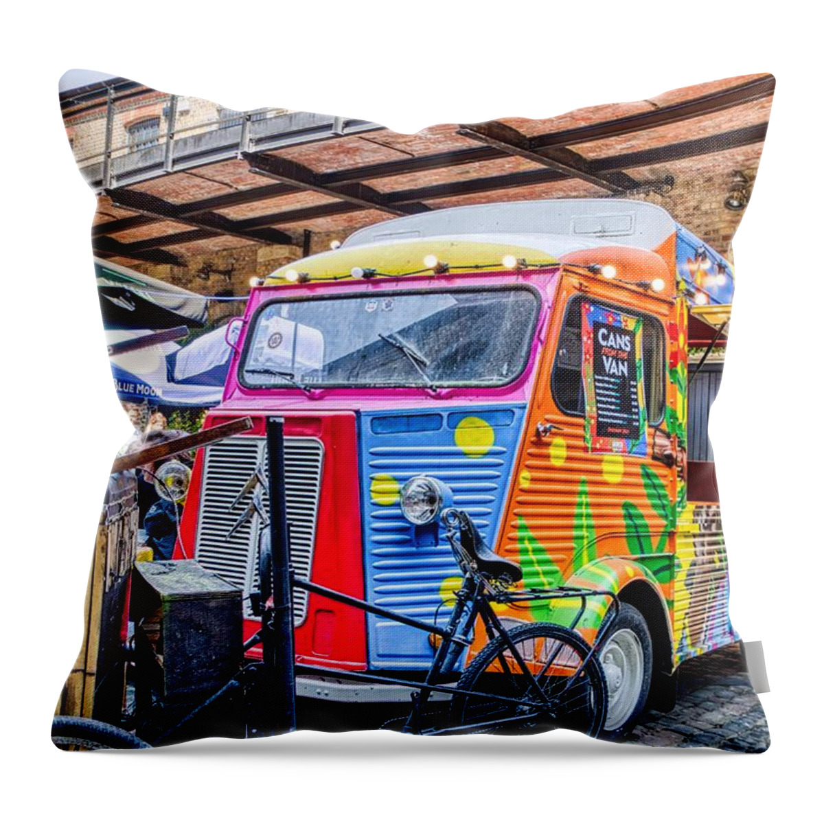 Stables Market Throw Pillow featuring the photograph Stables Market #7 by Raymond Hill