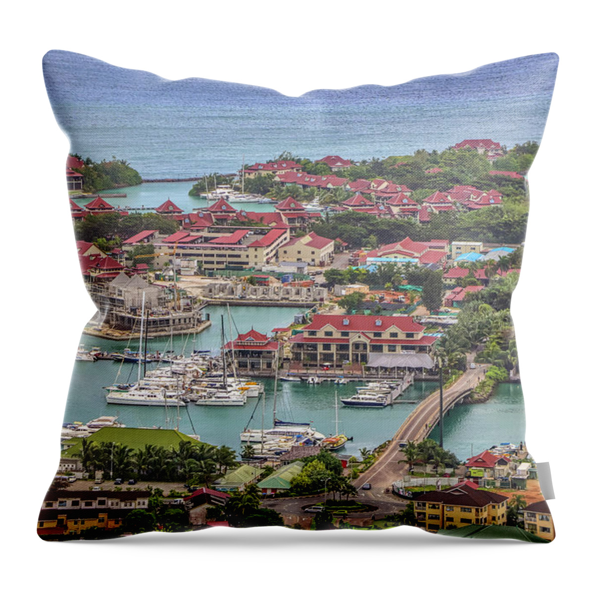 Seychelles Africa Throw Pillow featuring the photograph Seychelles Africa #8 by Paul James Bannerman
