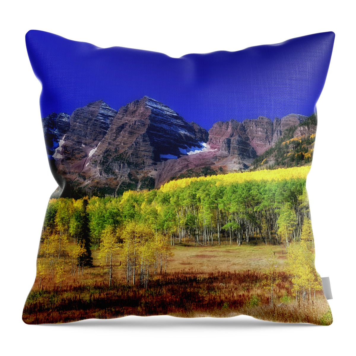 Co Throw Pillow featuring the photograph Fall colors, Colorado #4 by Doug Wittrock