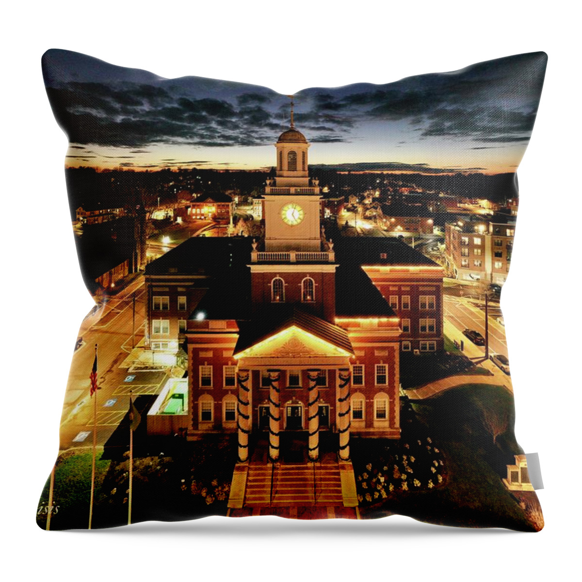  Throw Pillow featuring the photograph Dover #9 by John Gisis