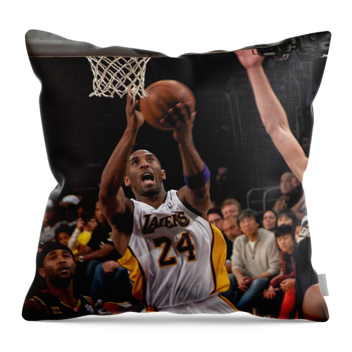 Kobe Throw Pillow featuring the photograph Kobe #9 by Marc Bittan