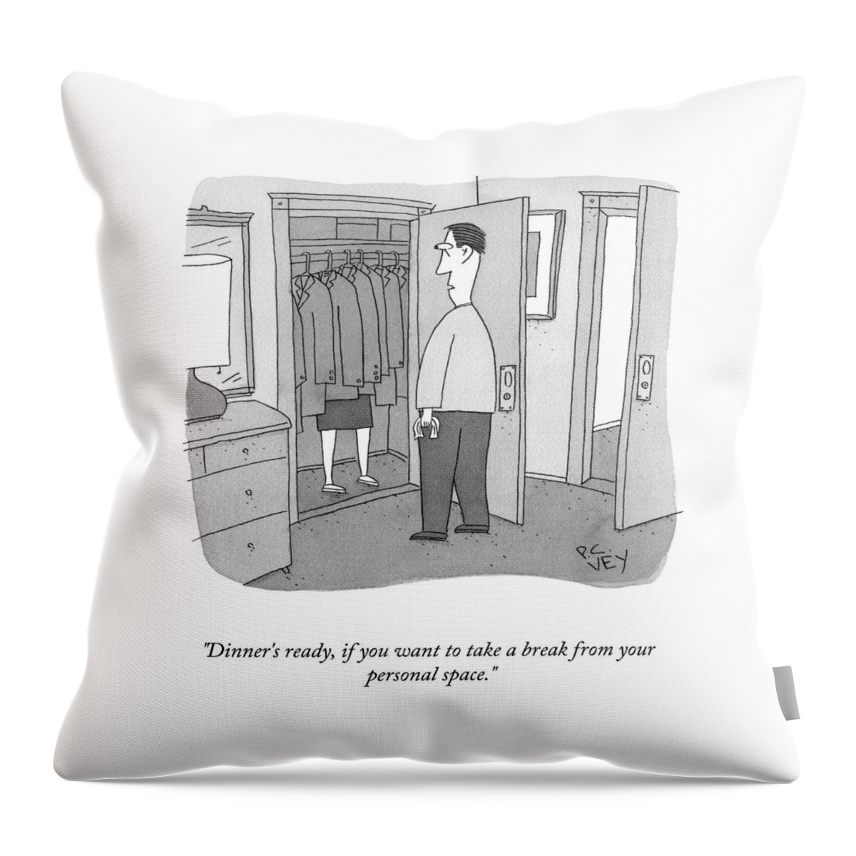 A Break From Your Personal Space Throw Pillow