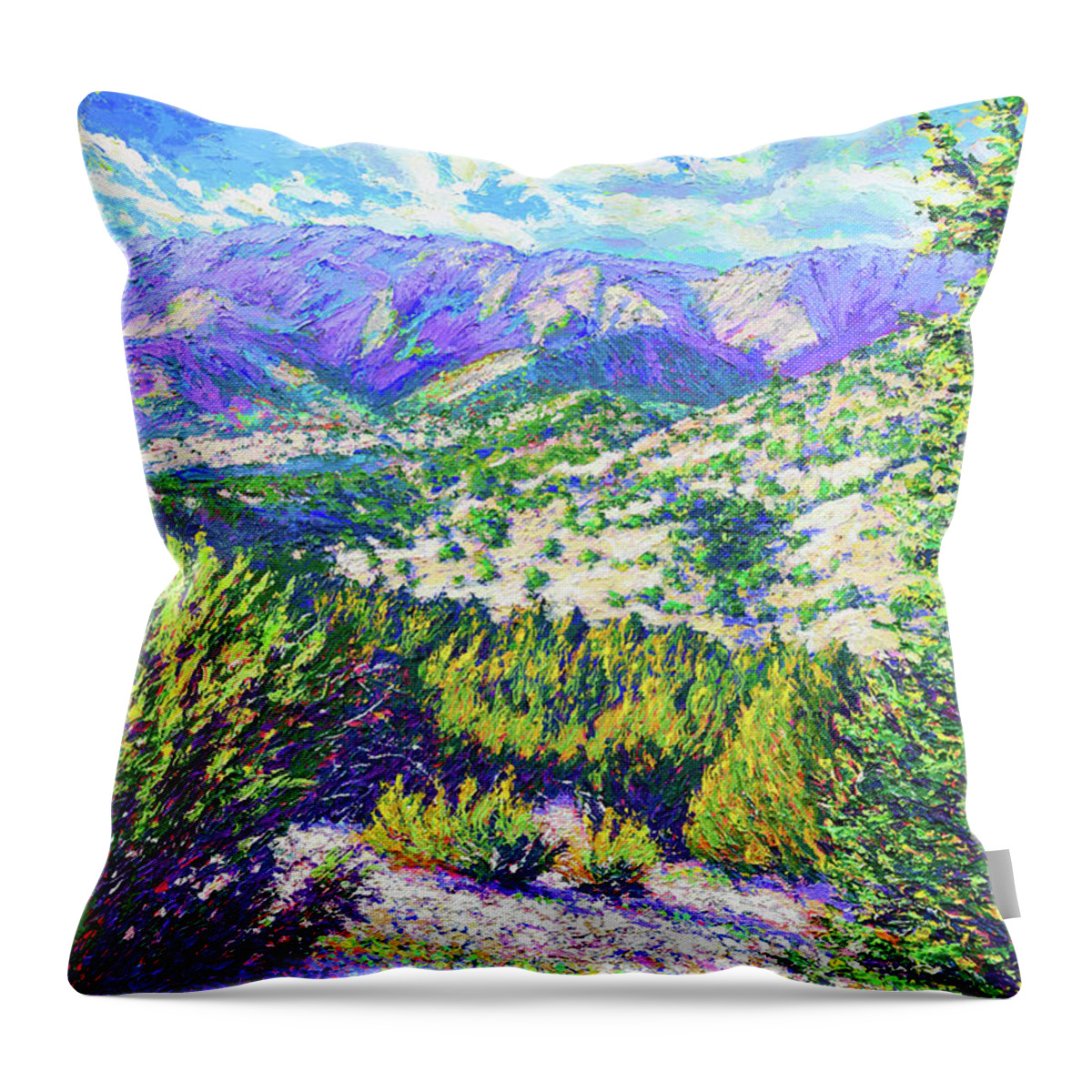 Impressionism Throw Pillow featuring the painting A Bright Spot in My Day by Darien Bogart