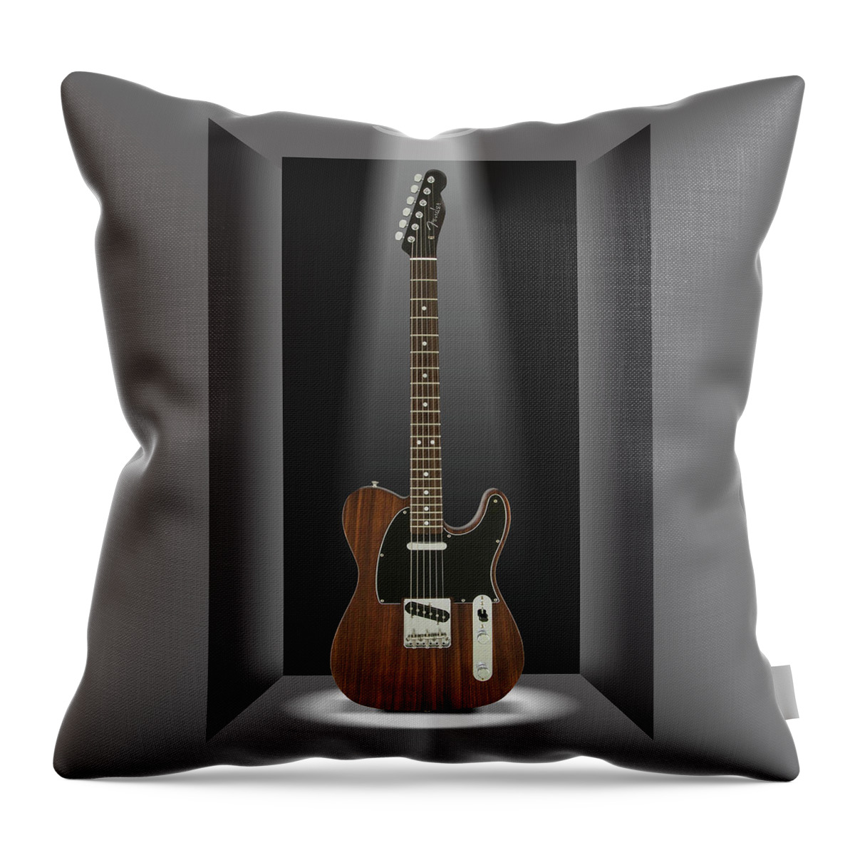 Electric Guitar Throw Pillow featuring the photograph A Classic in a Box 4 by Mike McGlothlen