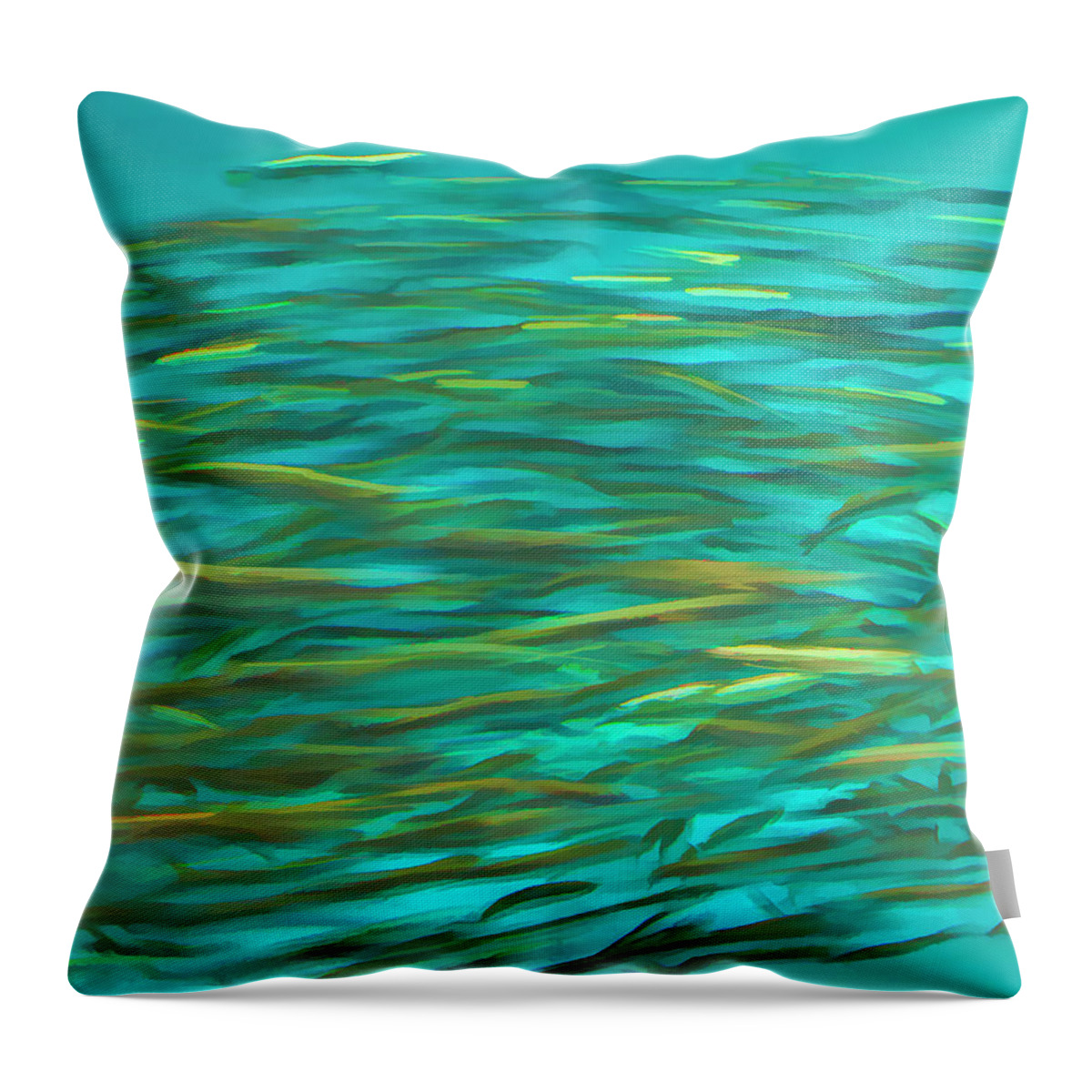 Fish Throw Pillow featuring the photograph A Flurry of Fish by Ginger Stein
