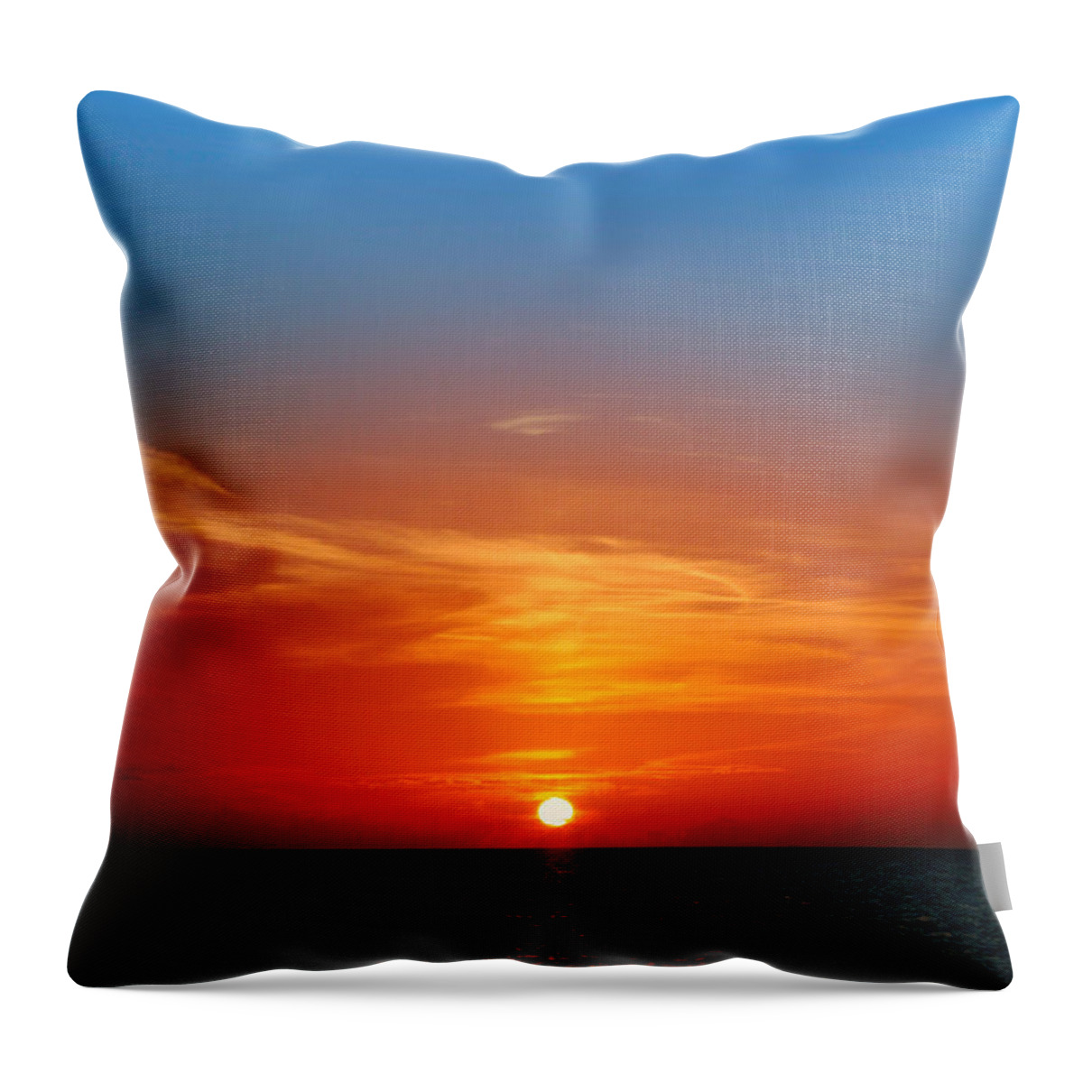 Sunset Throw Pillow featuring the photograph A Little Hole in the Sky by Montez Kerr