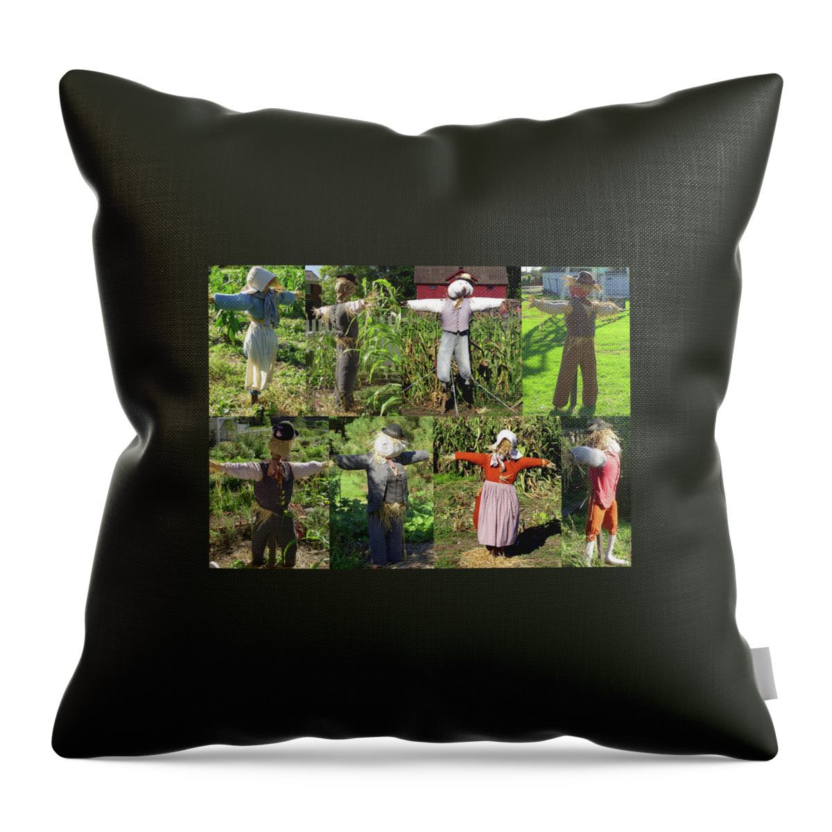  Throw Pillow featuring the photograph A Not So Scary Family by Rein Nomm