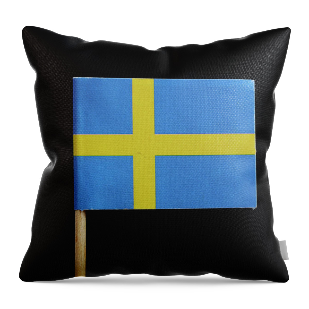 Kingdom Of Sweden Throw Pillow featuring the photograph Flag of Sweden by Vaclav Sonnek