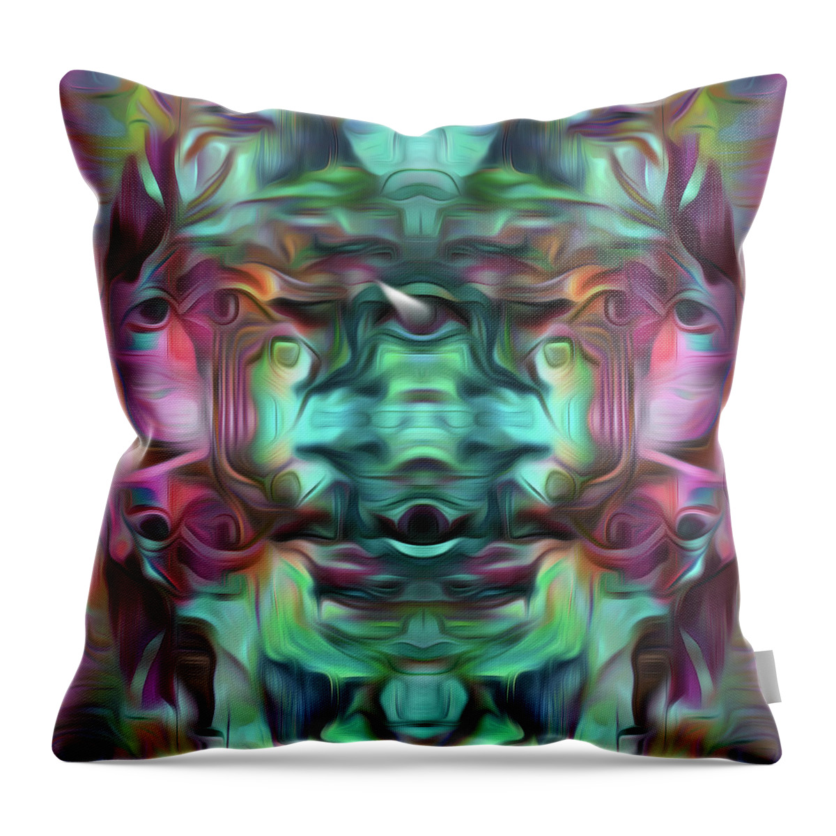 Visionary Throw Pillow featuring the digital art A Sacred Pause by Jeff Malderez
