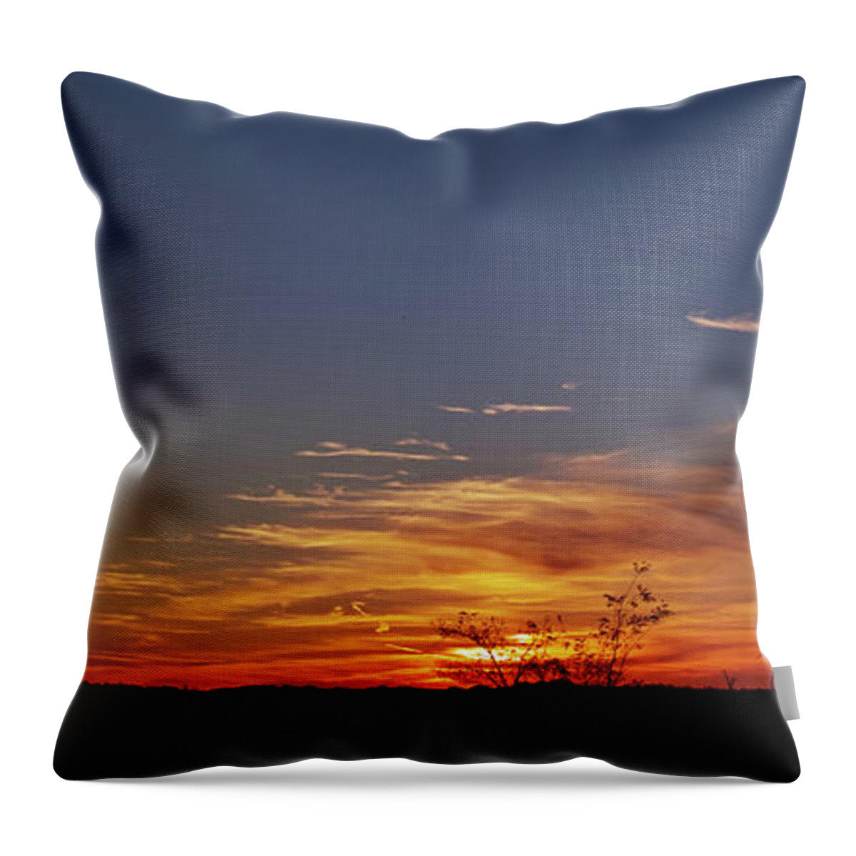 Landscape Throw Pillow featuring the photograph A stairway to heaven by Karine GADRE