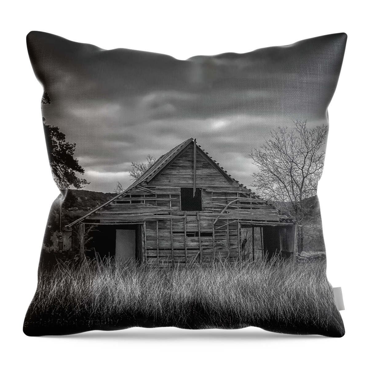 Abandoned Throw Pillow featuring the photograph Abandoned by Pam Rendall