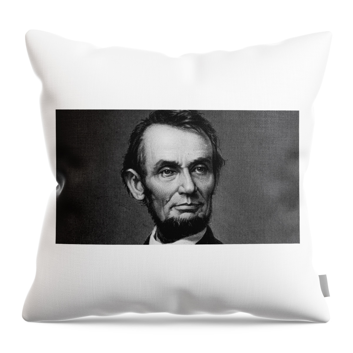 Abe Throw Pillow featuring the photograph Abe Lincoln by Action