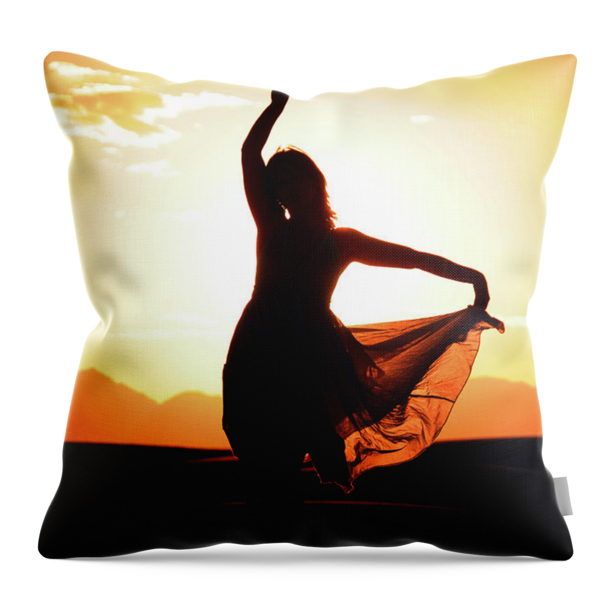 Sand Throw Pillow featuring the photograph Absence Of Violence by Robert WK Clark