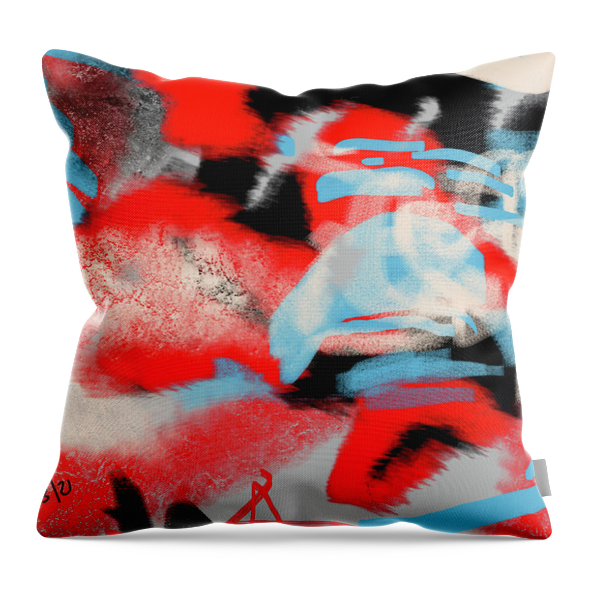 Joe Ogle Throw Pillow featuring the digital art Abstract 1 by Joseph Ogle