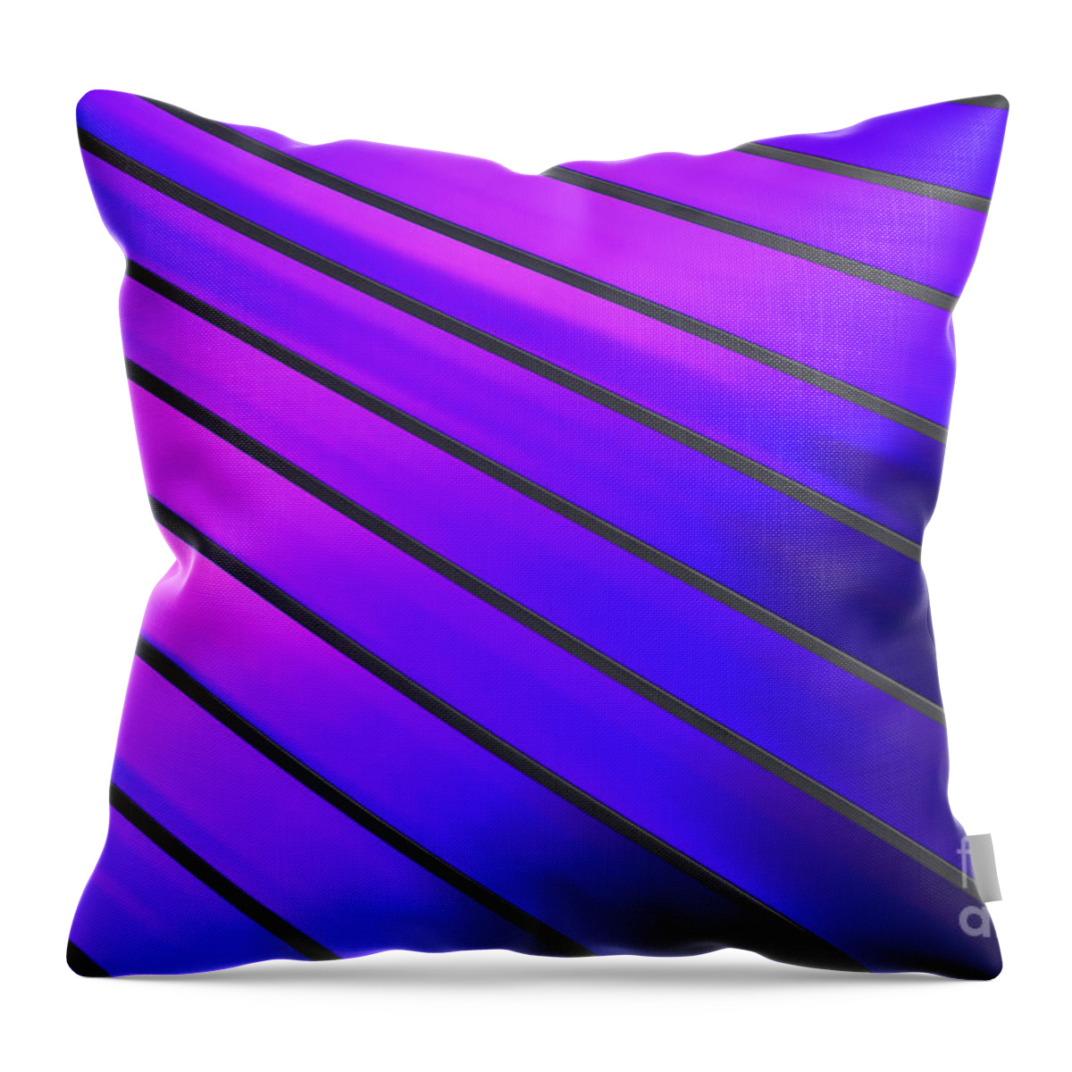 Purple Lines Throw Pillow featuring the photograph Abstract 21 by Tony Cordoza