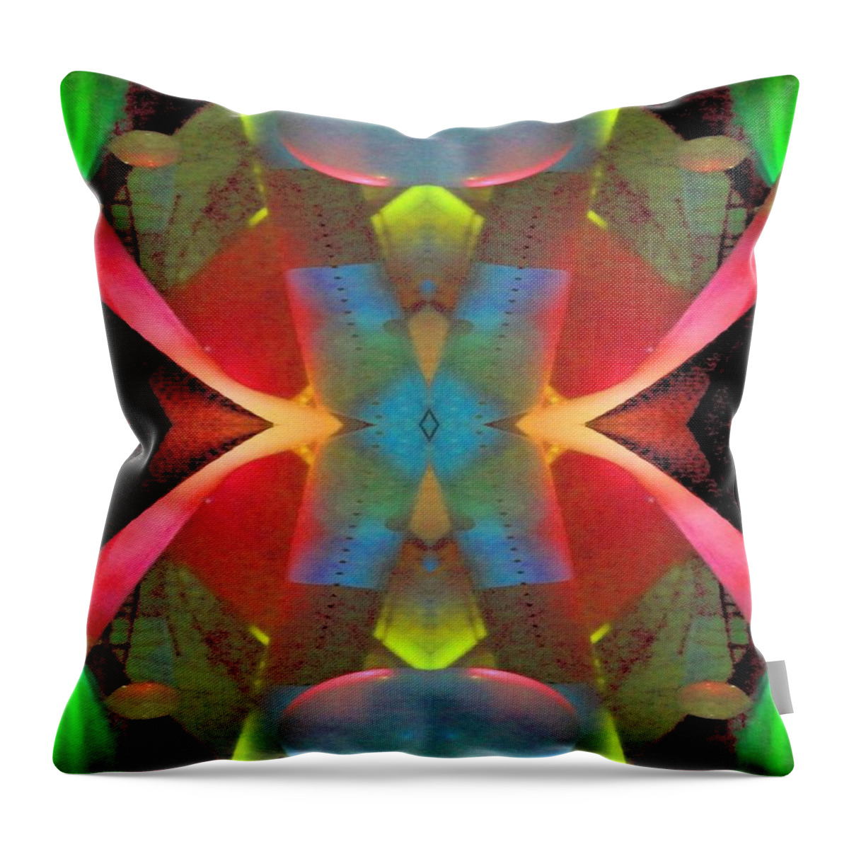 Abstract Throw Pillow featuring the digital art Abstract #301 by T Oliver