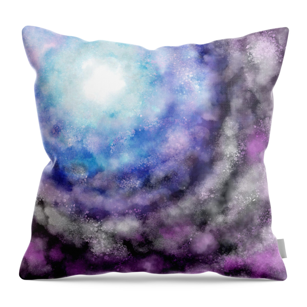 Digital Throw Pillow featuring the digital art Abstract 48 by Lucie Dumas