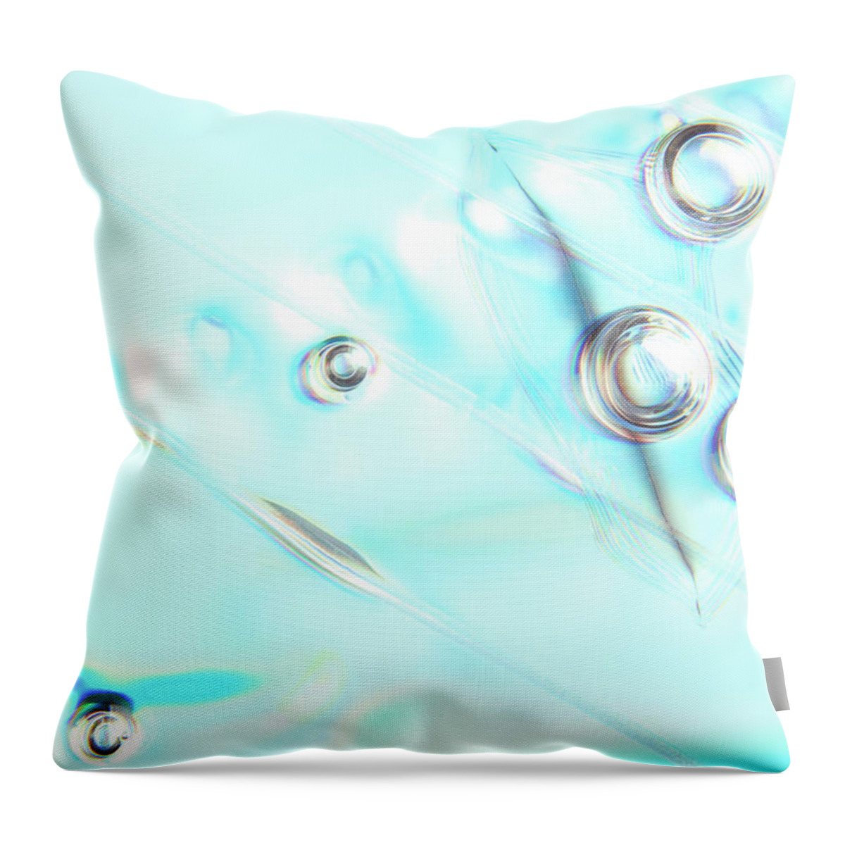 Blue Throw Pillow featuring the photograph Abstract Background In Blue Color by Severija Kirilovaite
